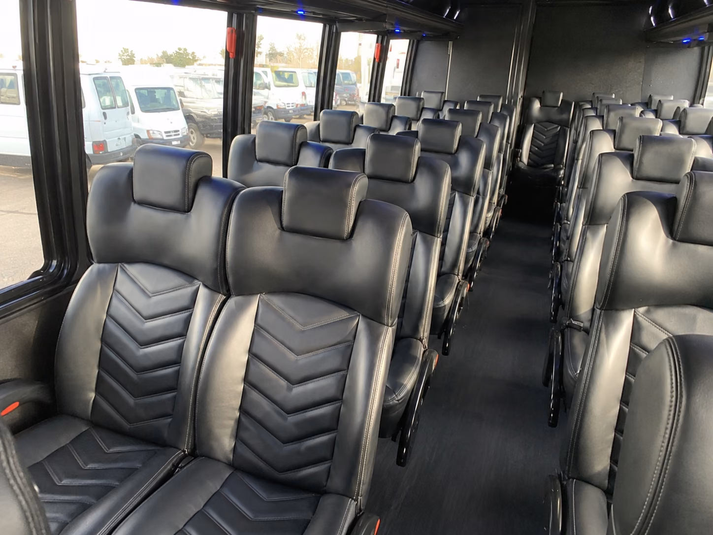 omaha 18 passenger minibus interior