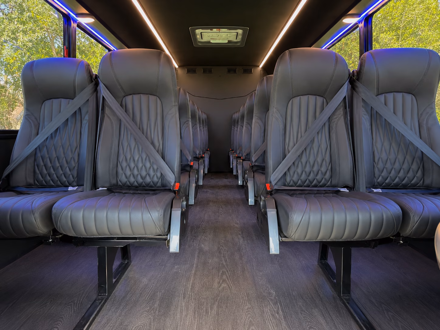 omaha 20 passenger minibus inside