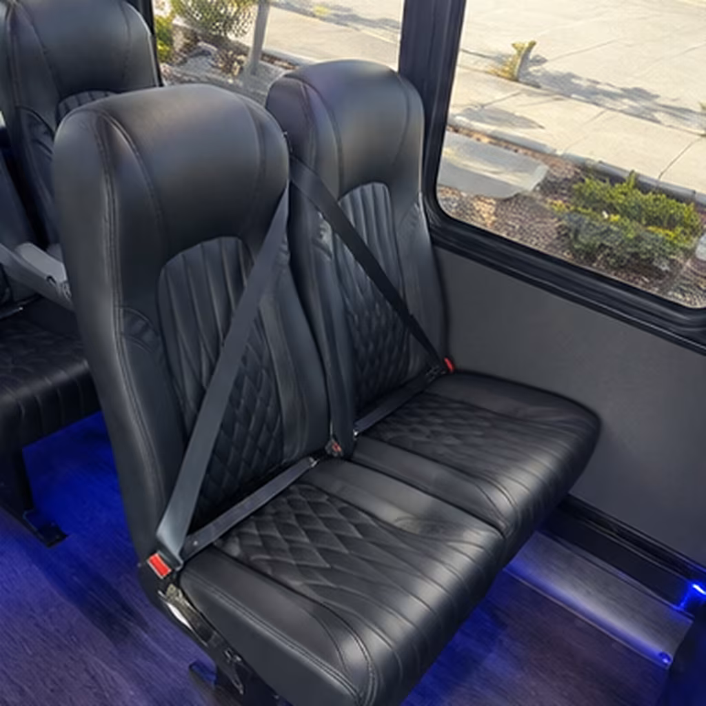 omaha 25 passenger minibus inside