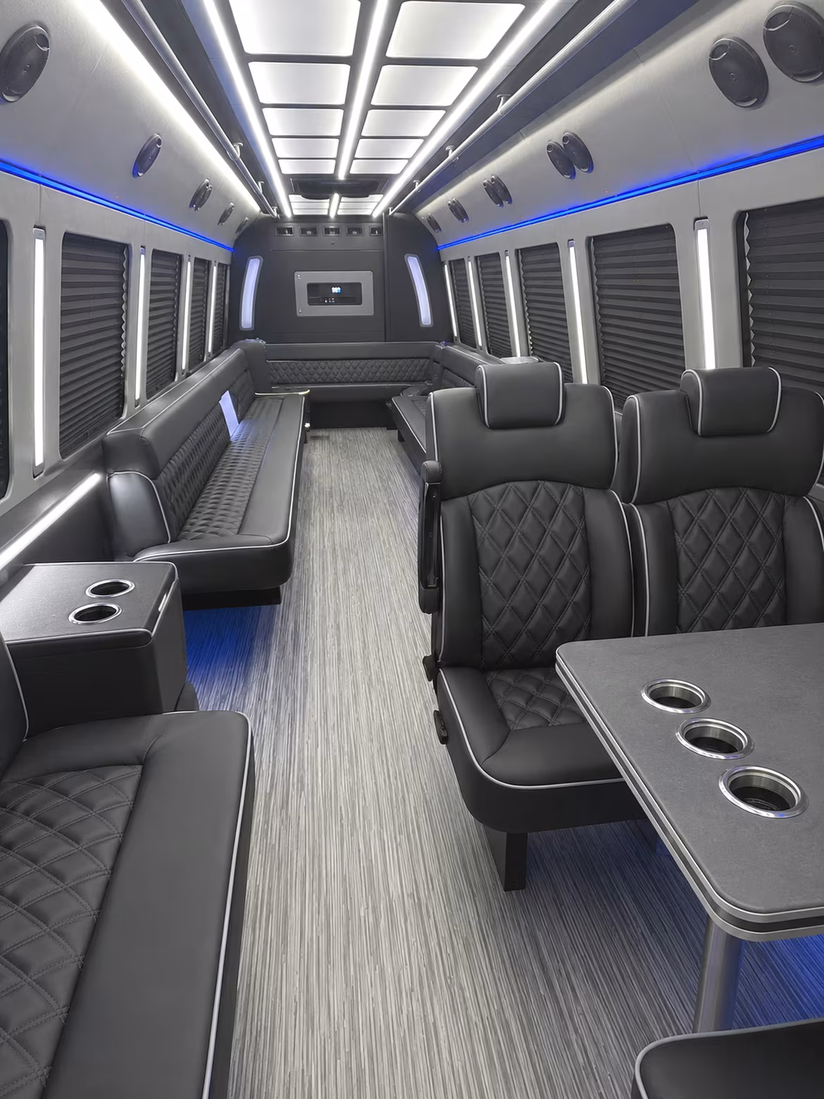 omaha 25 passenger party bus inside