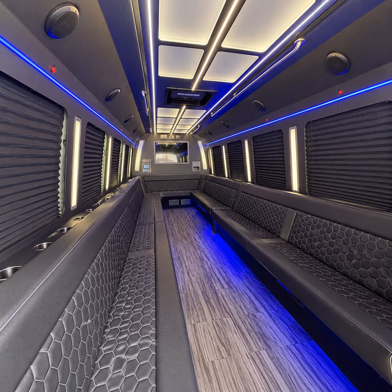 omaha 30 passenger party bus interior