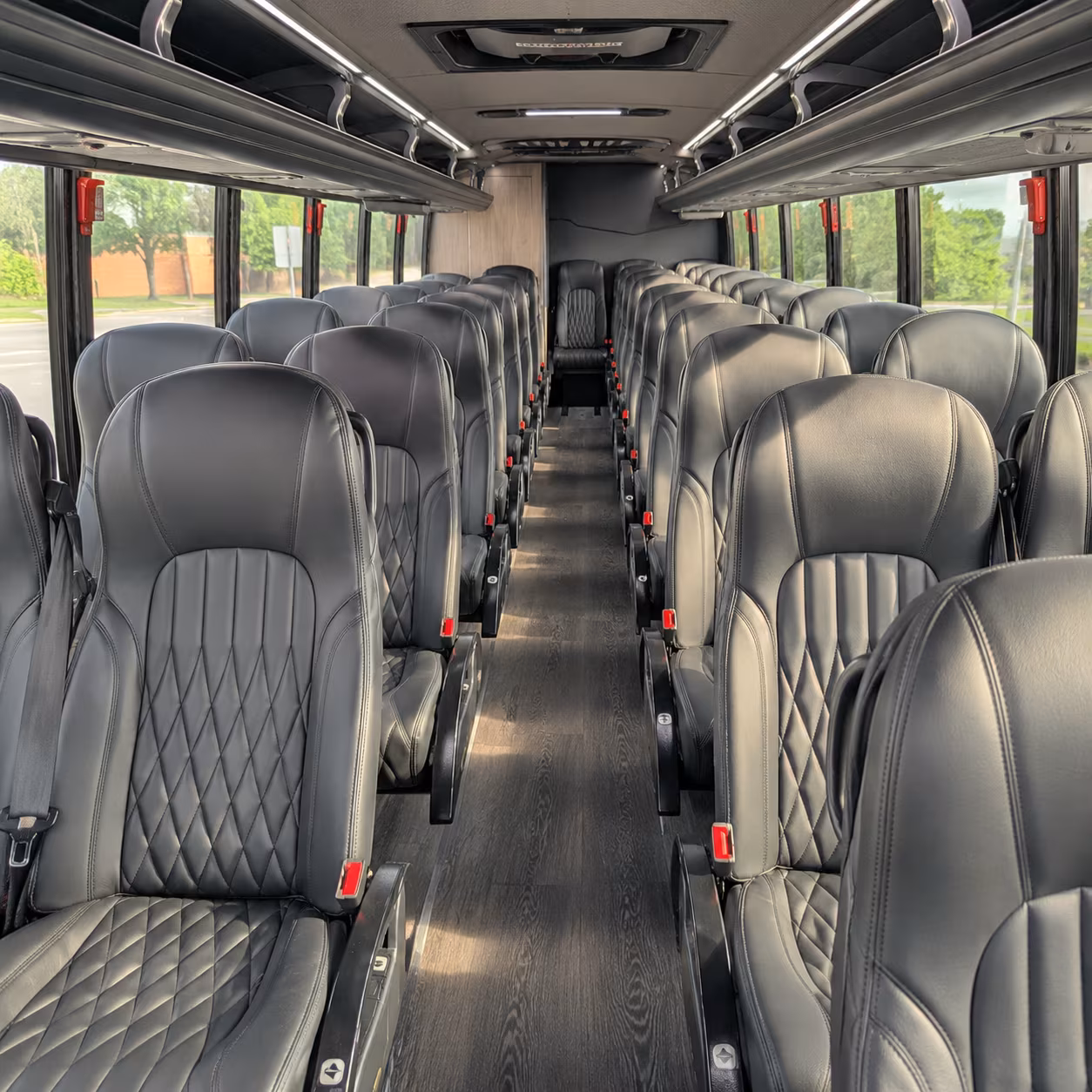 omaha 35 passenger minibus inside
