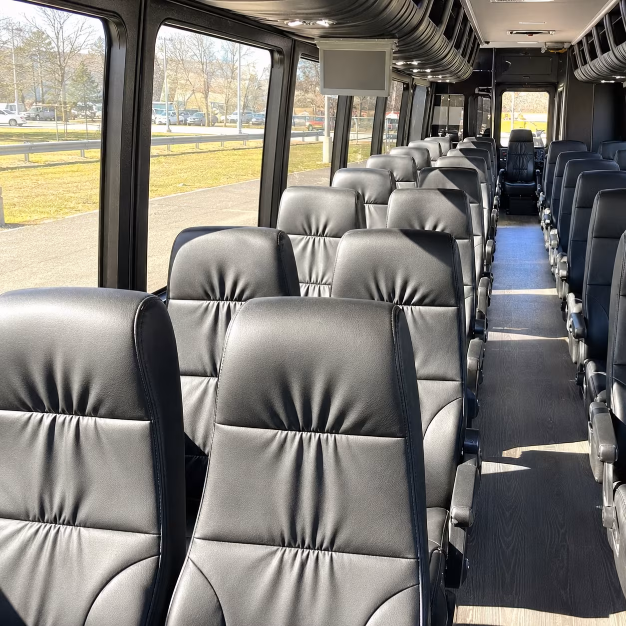 omaha 35 passenger minibus interior