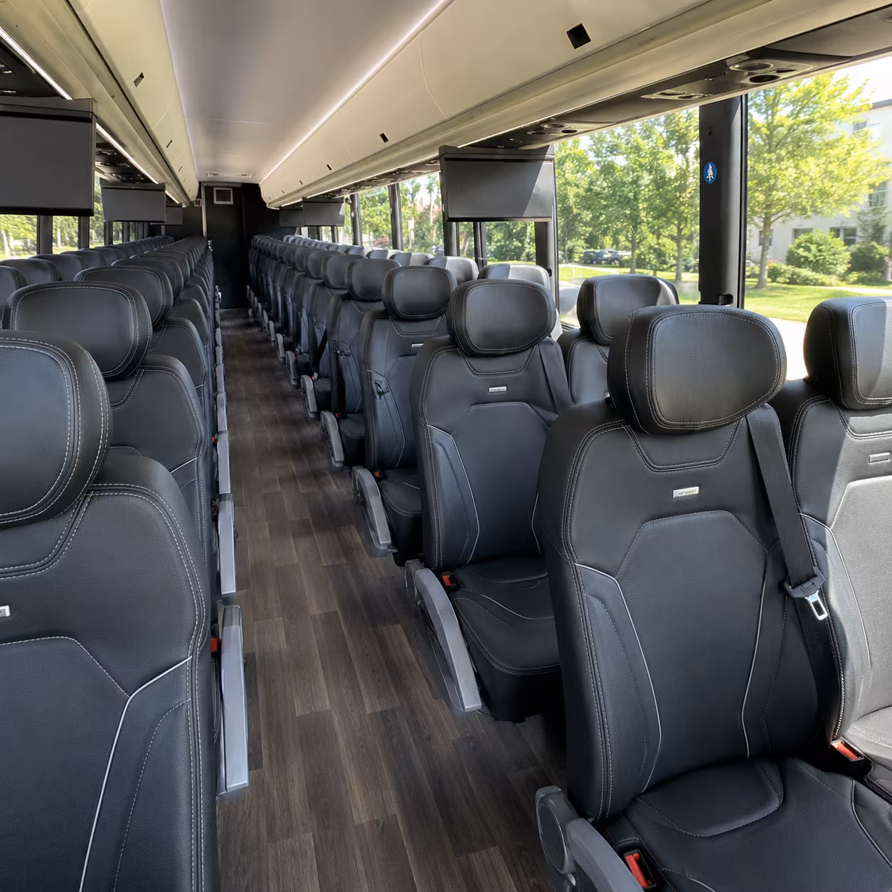 omaha charter bus inside