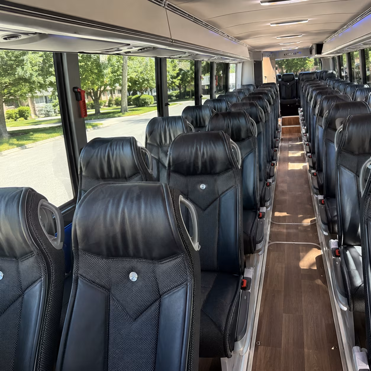 omaha charter bus interior