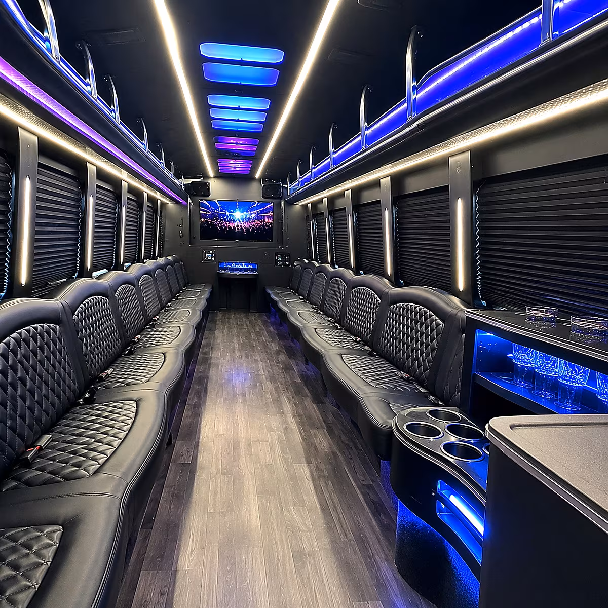 omaha party bus interior